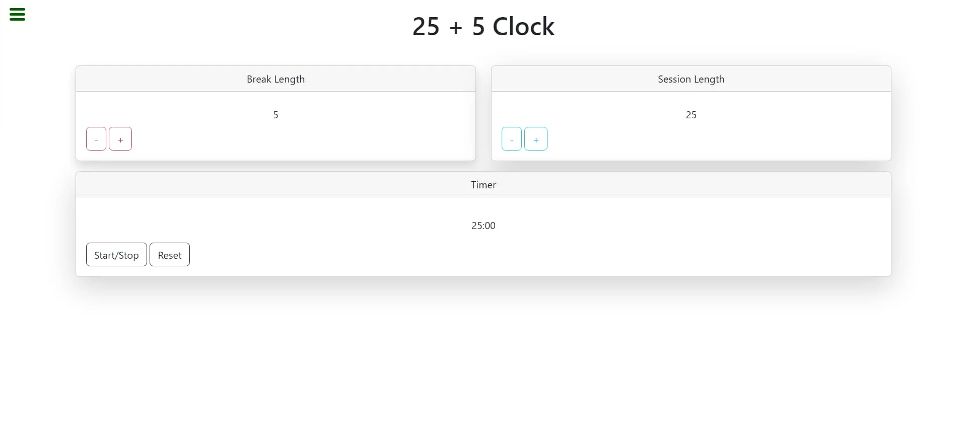 pomodoro clock
